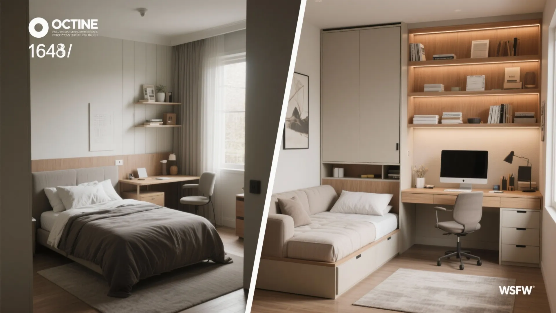 4. Flexible Guest Space: Sofa Bed or Murphy Desk-Bed Combo