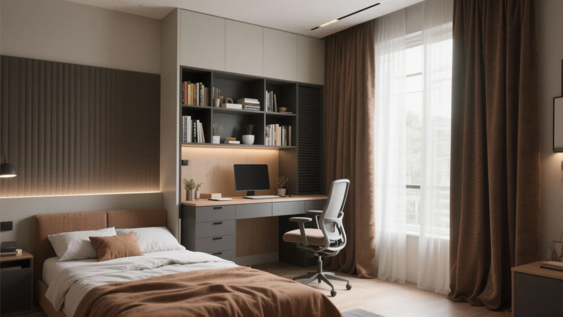2. Flexible Guest/Office Bedroom