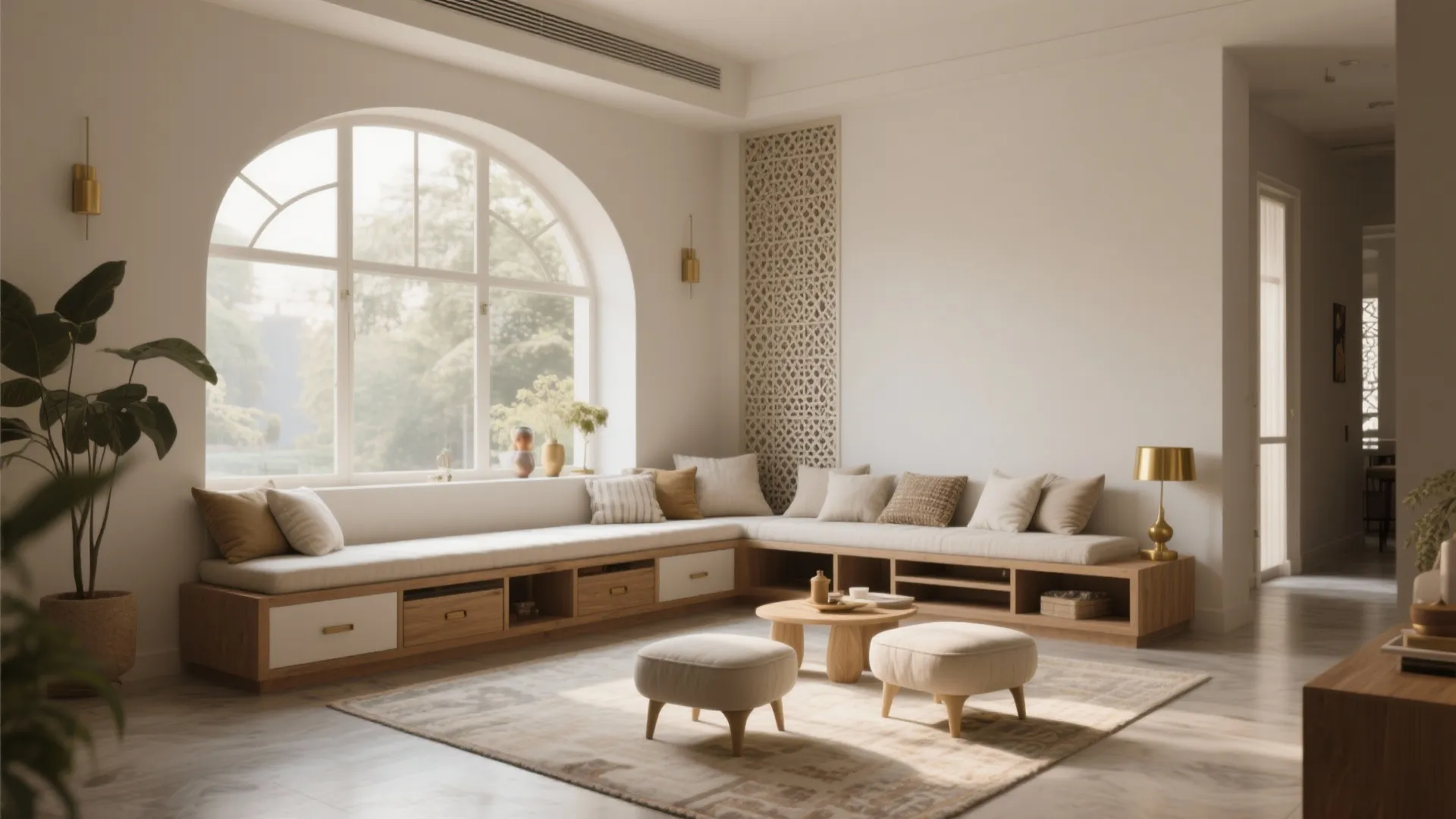 Flexible Layouts: Low Seating, Bay Window Nooks & Smart Storage