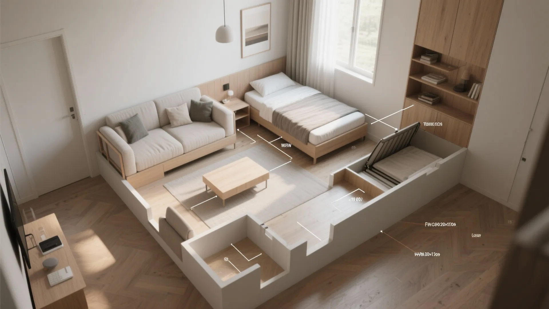 5. Flexible layouts + multifunction zones