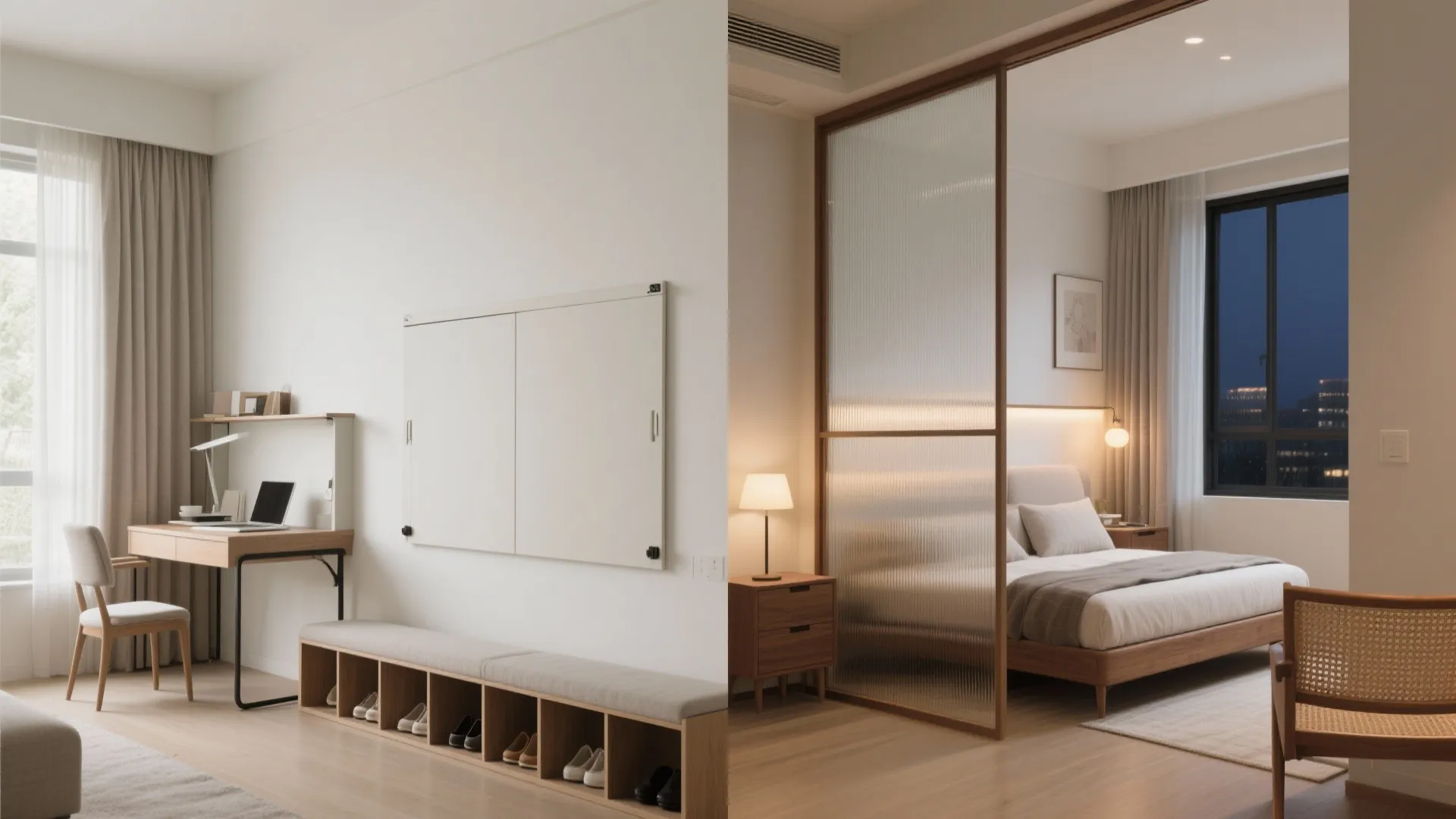 Slide, fold, and zone: flexible planning for a tiny footprint