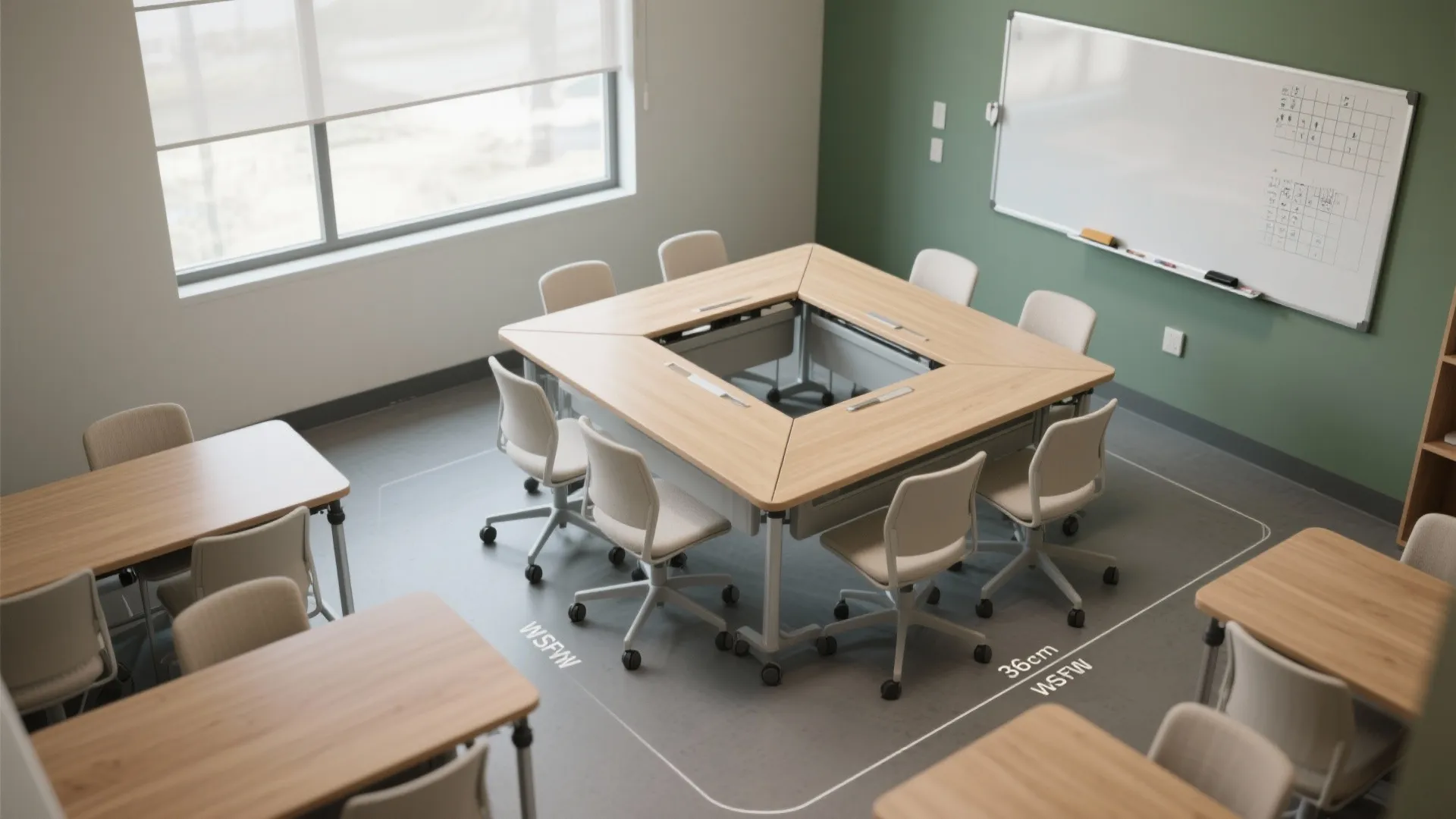 Flexible layouts that shift from solo to group