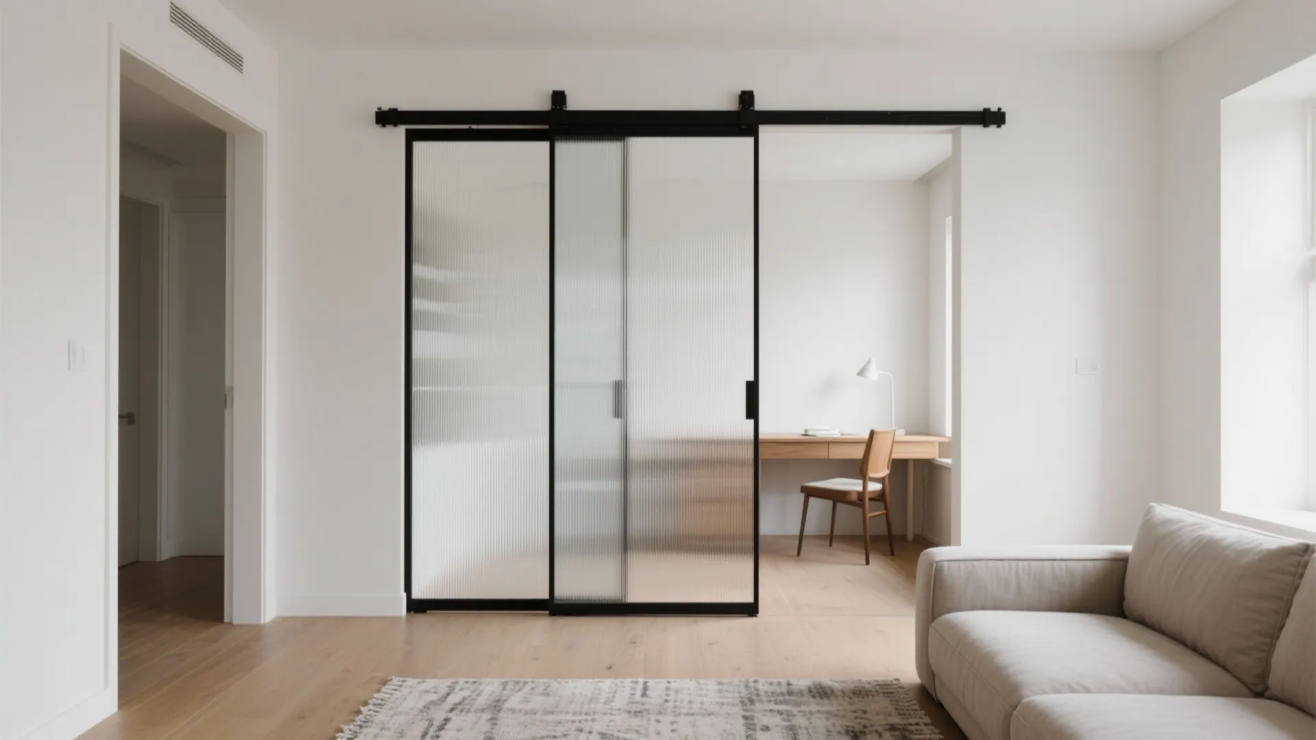 Flexible zones with sliding partitions