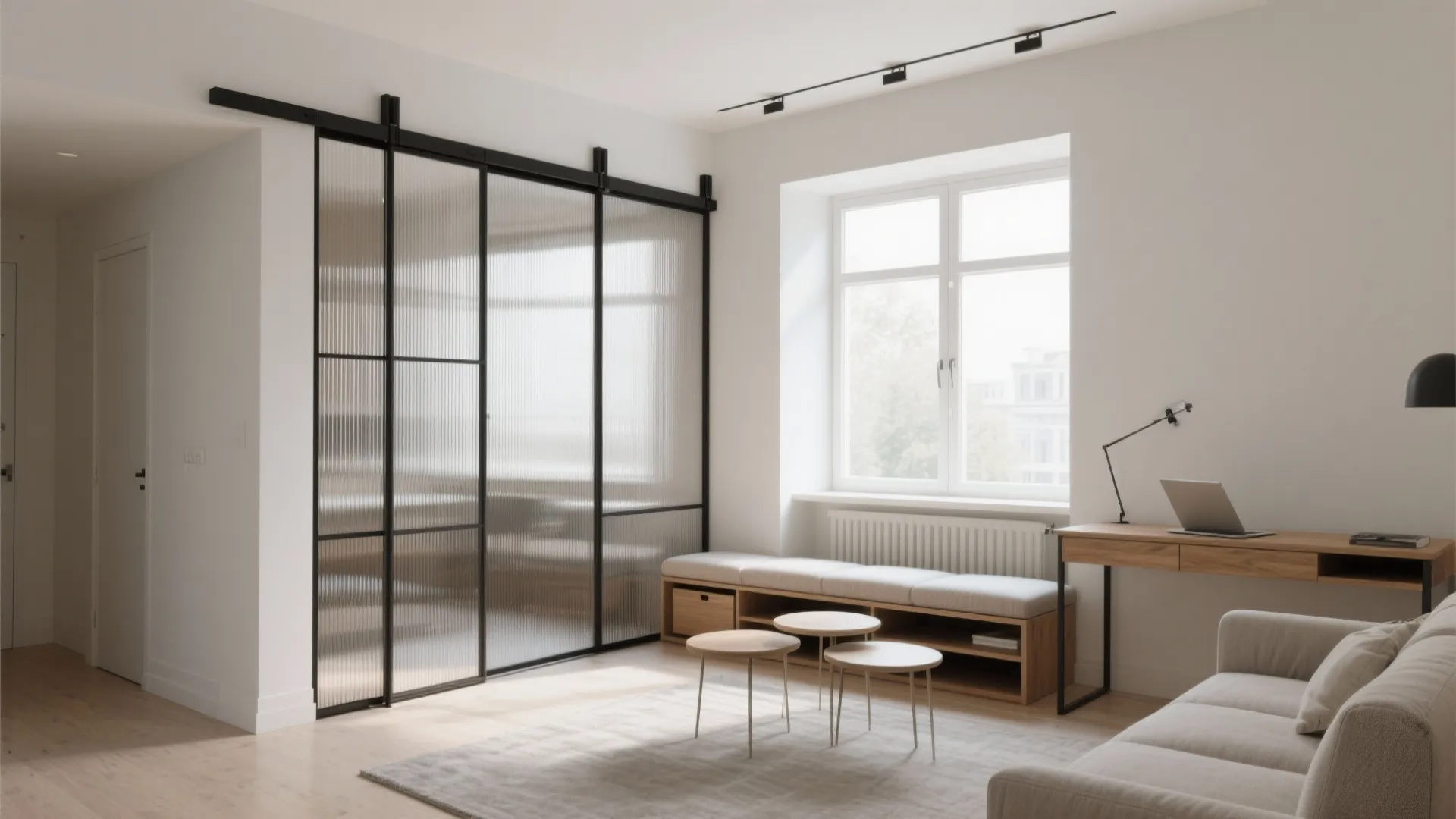 Flexible partitions and multi-functional furniture