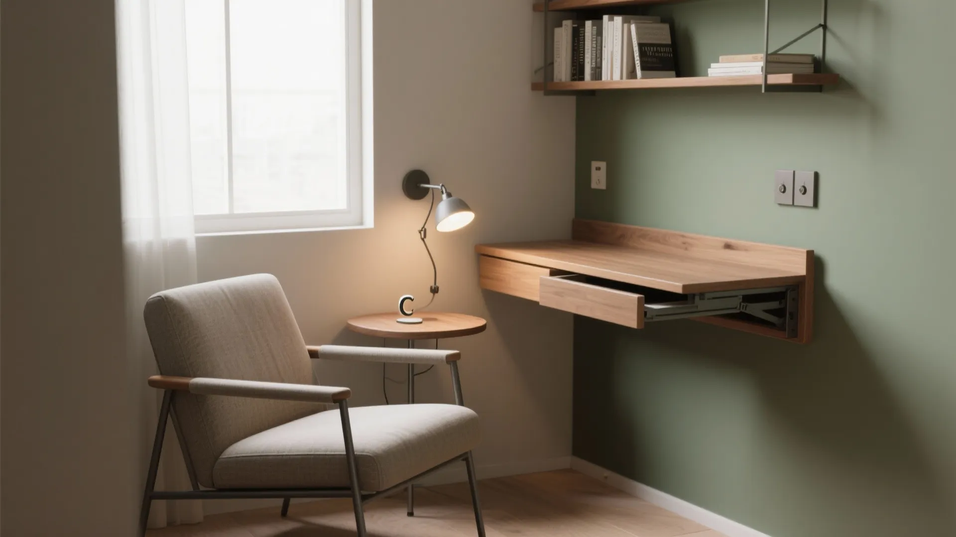 Idea 2: A flexible reading corner that moonlights as a second workstation