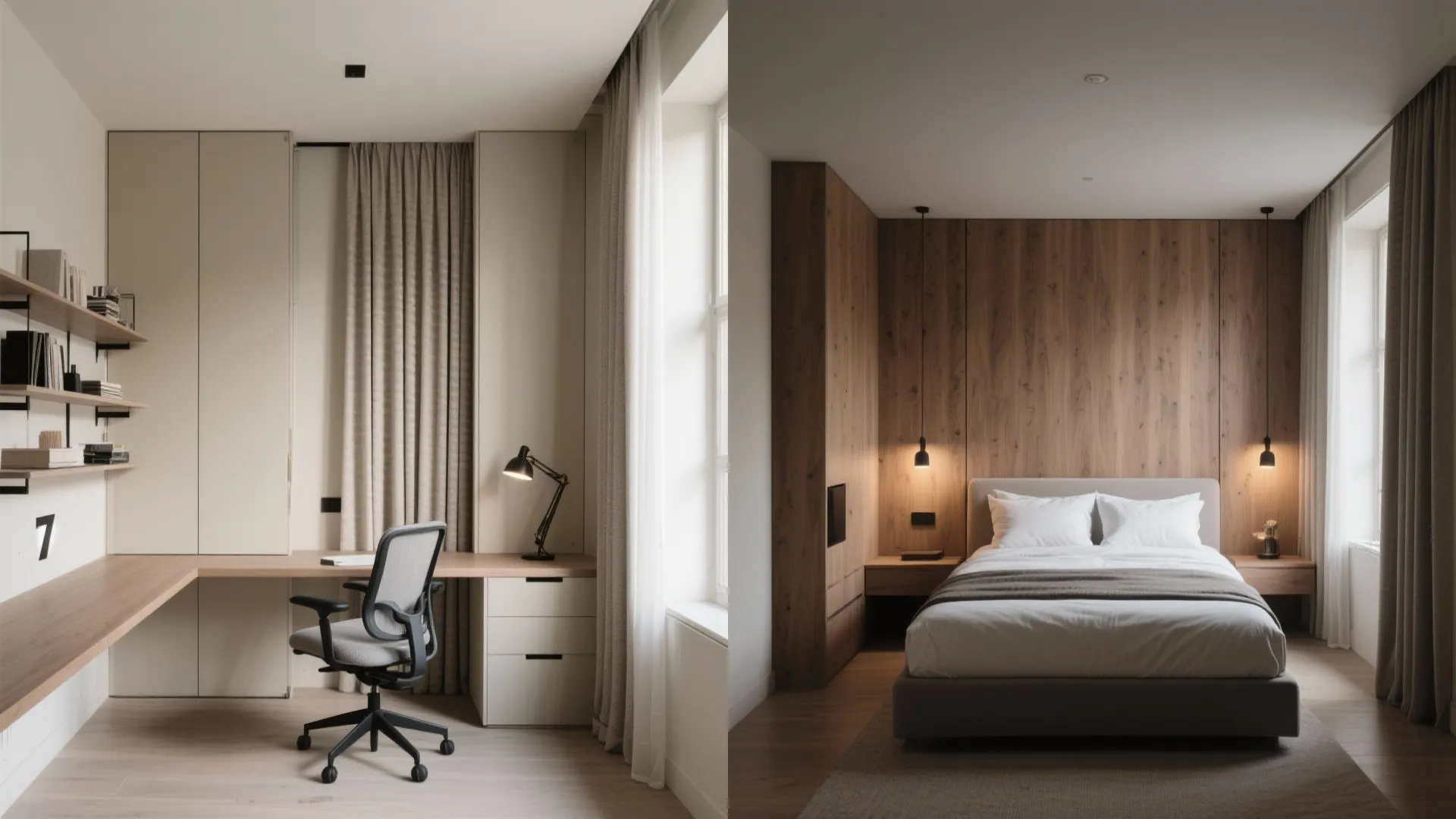 Flexible Third Bedroom: Study by Day, Guest Room by Night