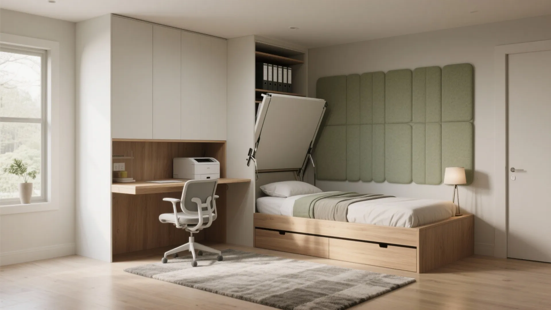 Flexible Bedrooms: Guest + Office, Kids’ Loft, Master Calm