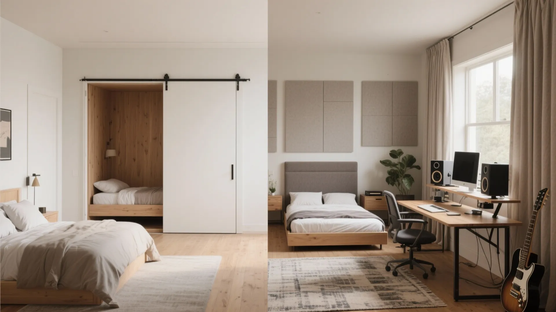 5) Flexible Room Planning: Guest Room by Day, Studio by Night
