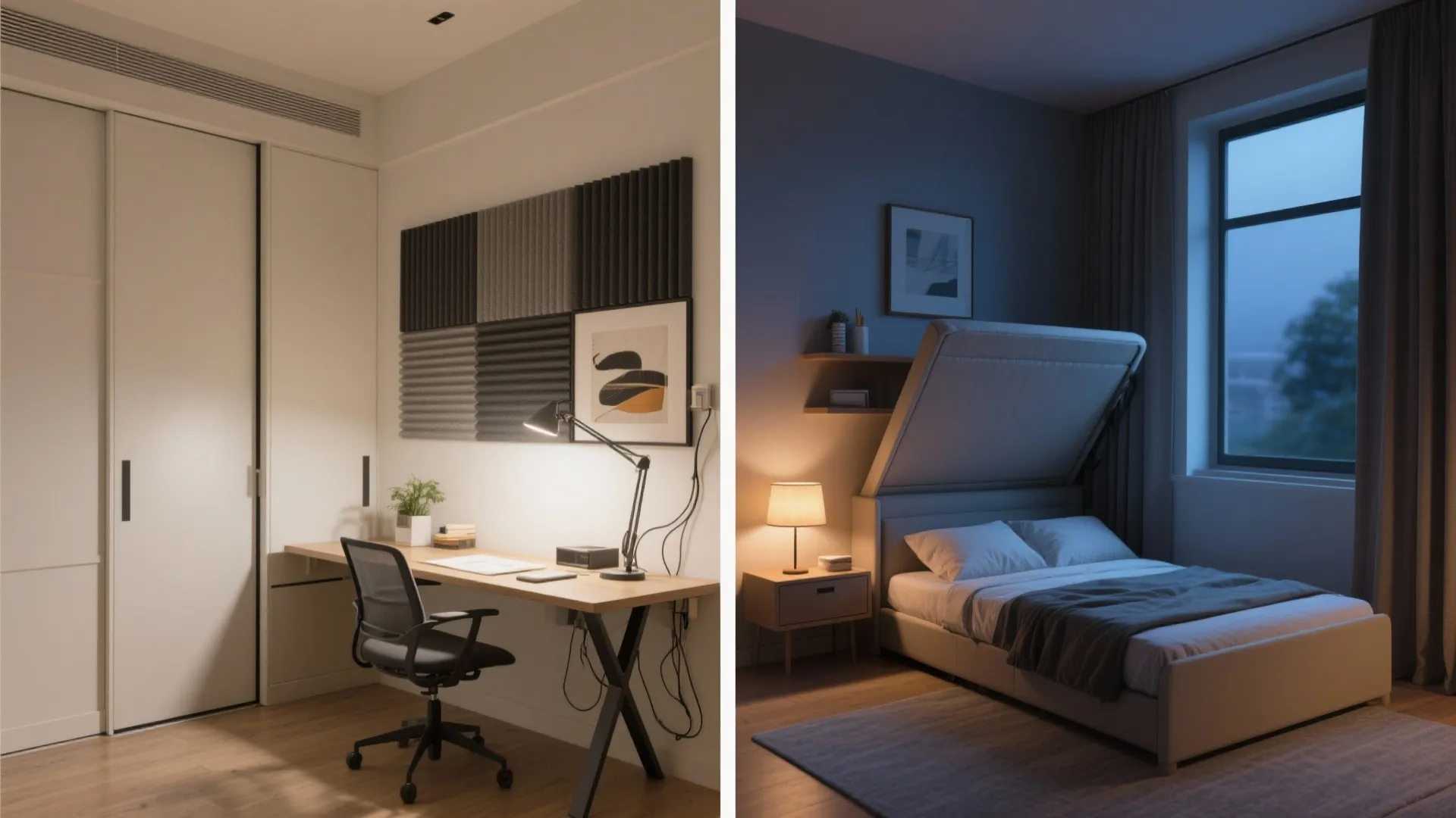 Flexible Third Room: Study by Day, Guest Room by Night
