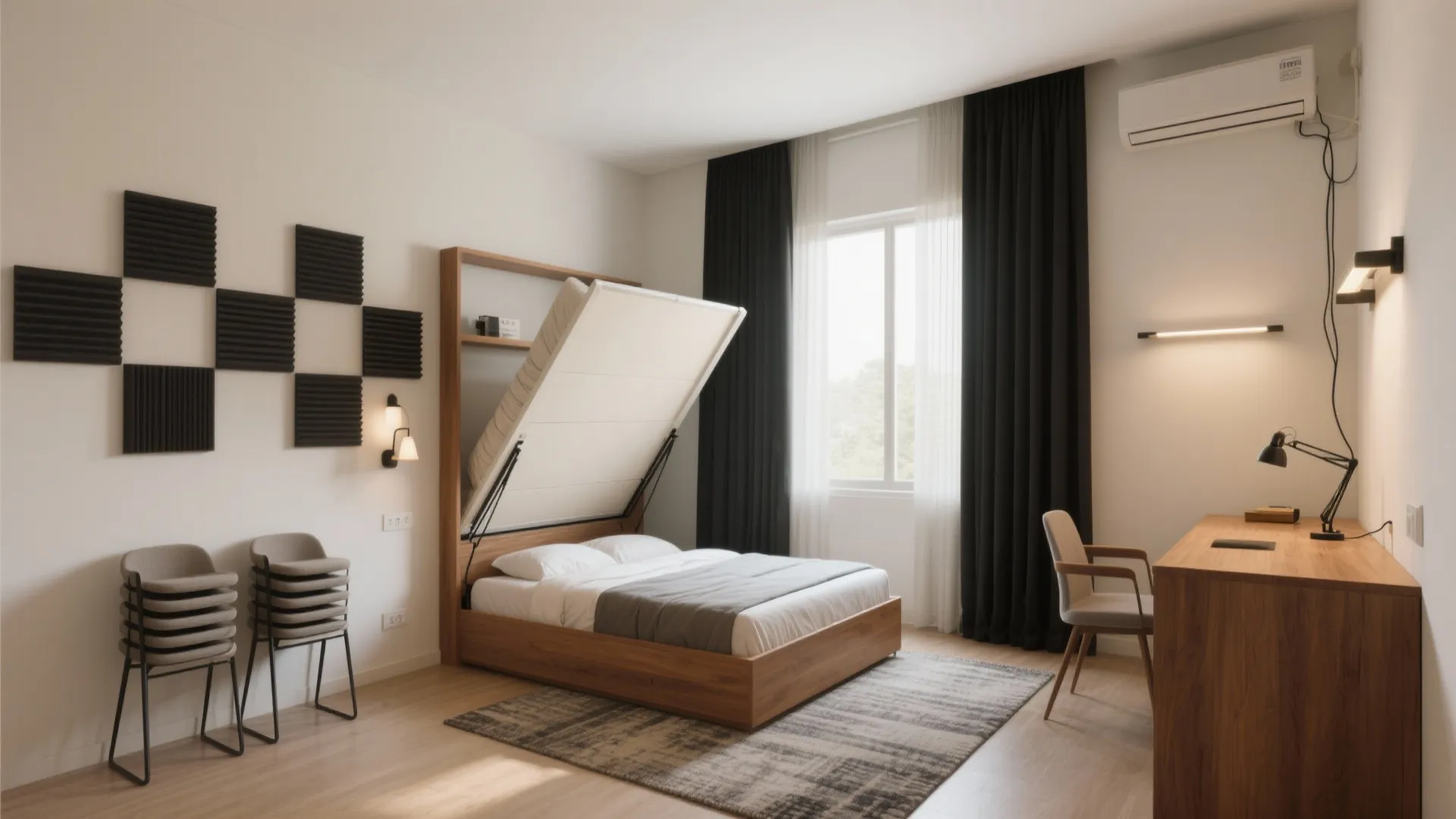 The flexible third bedroom: guest–study–studio