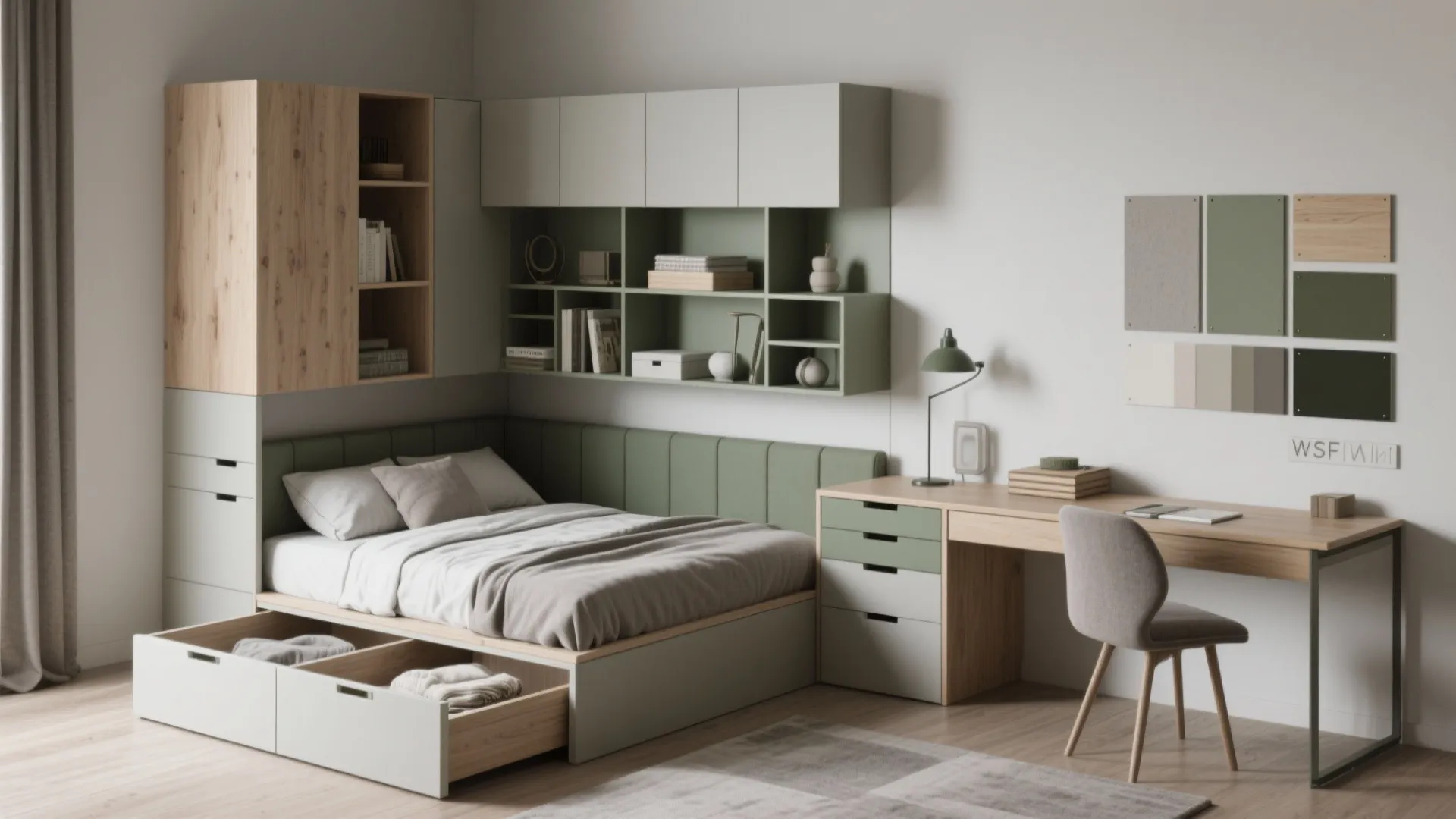 3. Flex-room that serves as office or guest bedroom