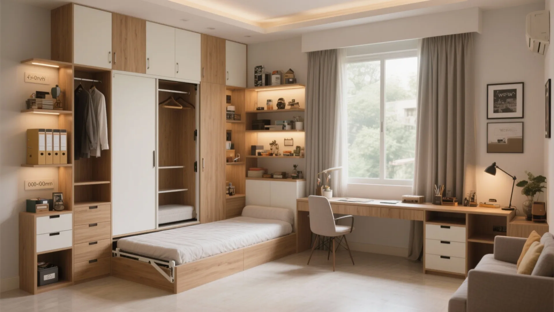 Flexible Fourth Room: Office-Guest-Hobby Hybrid