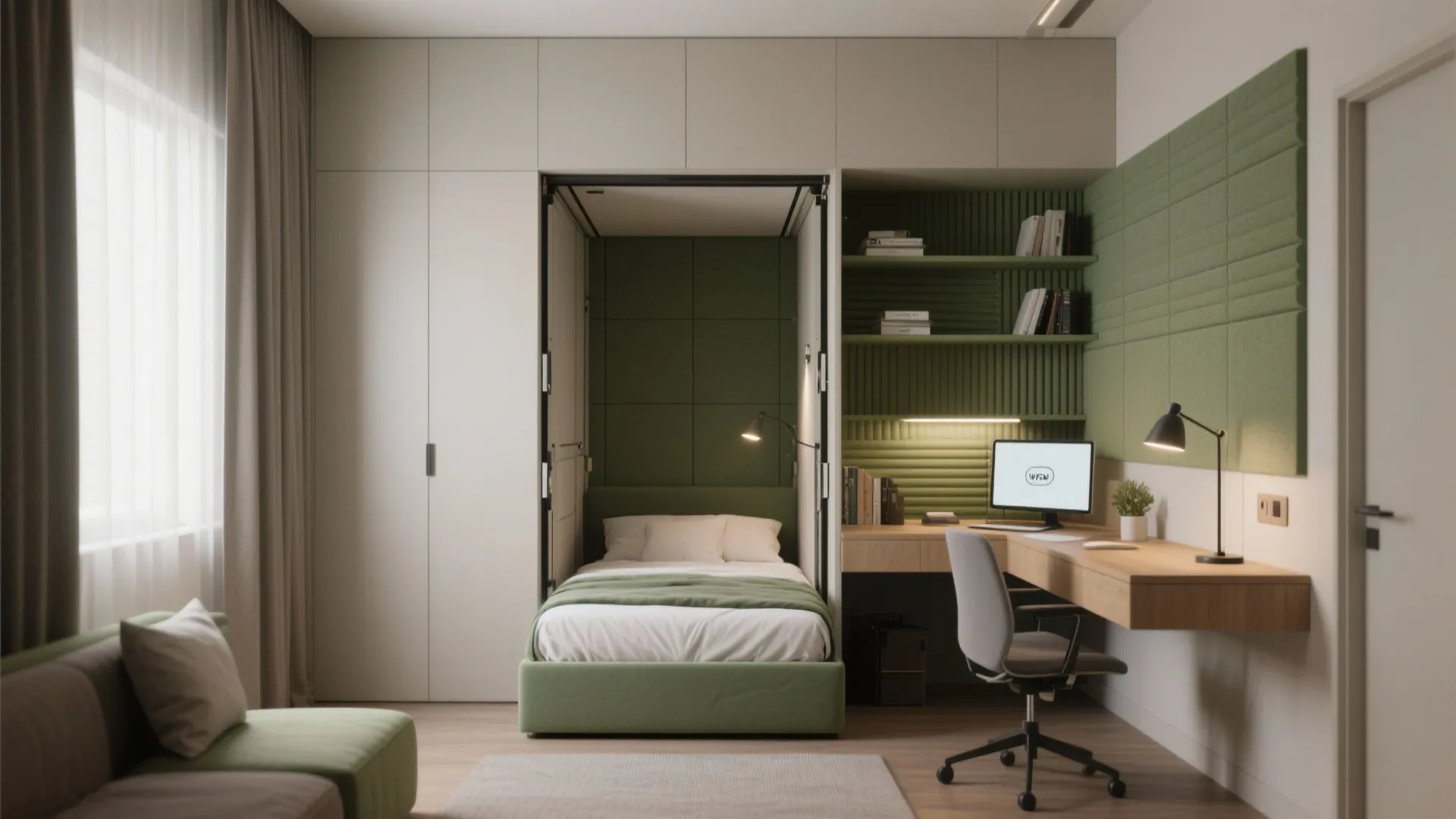 Flexible second bedroom / home office