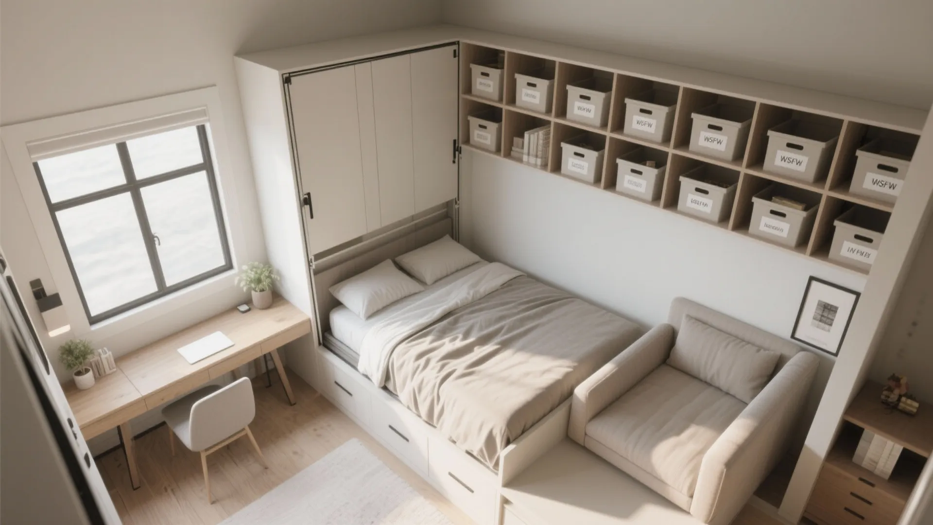 3. Flexible third bedroom for kids or work