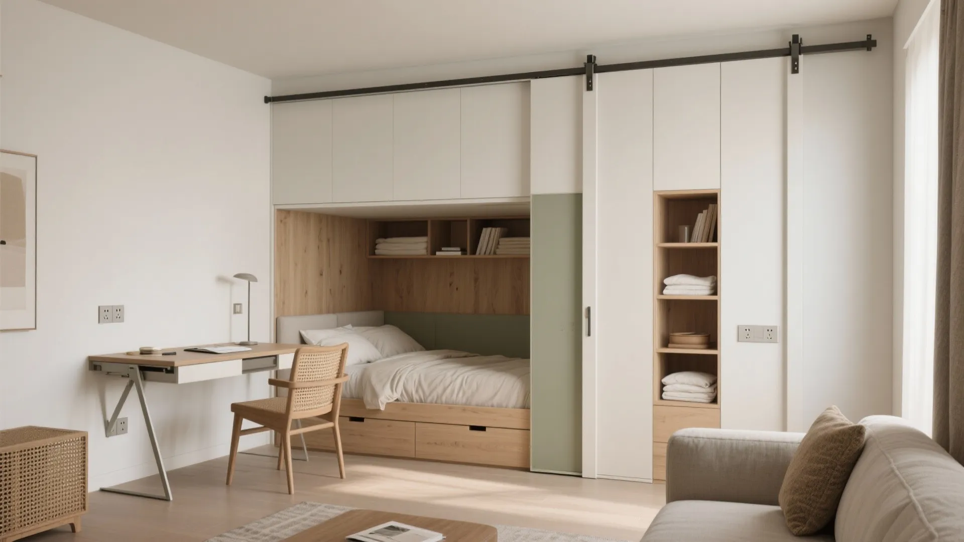 Two bedrooms plus a smart flex room