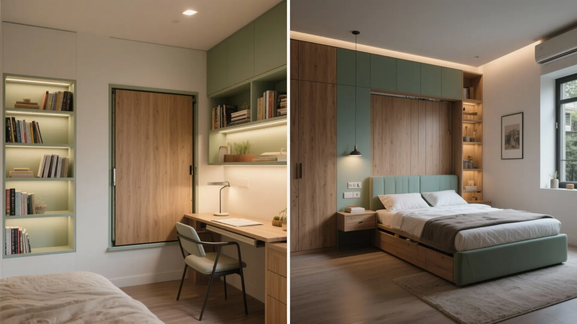 Flexible Furniture and Built-Ins That Disappear