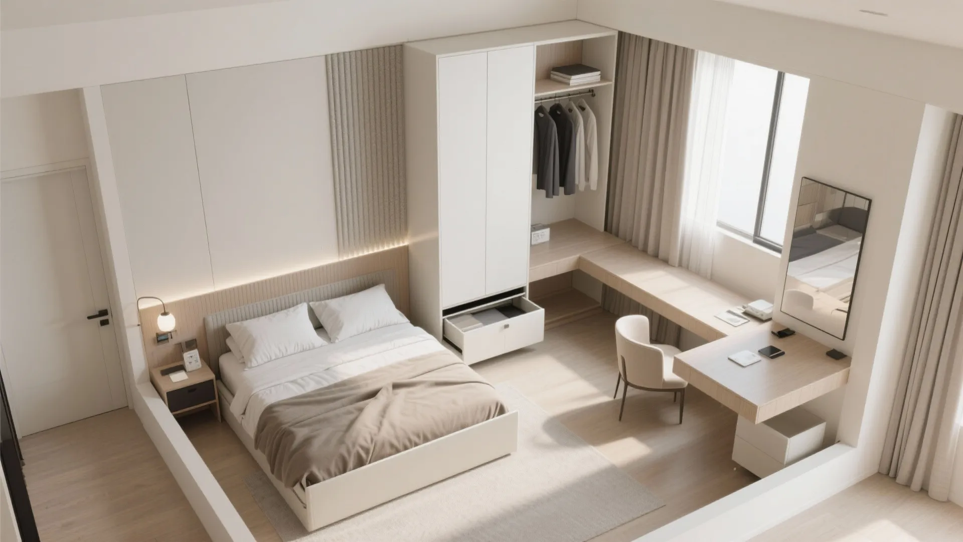 Flexible Guest Room: Study by Day, Suite by Night