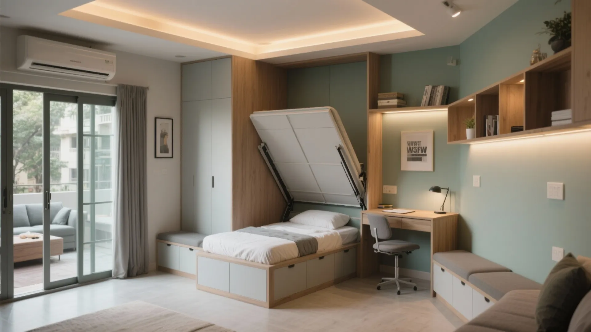 Flexible multi-purpose room planning