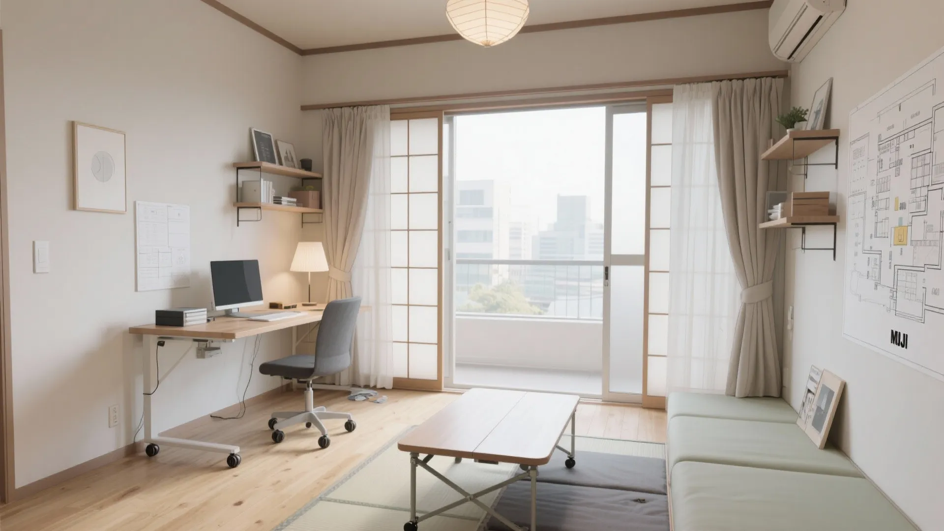 Tips 4: 一室を“ワーク＋客間”の可変室に（东京・大阪・京都にも合う）