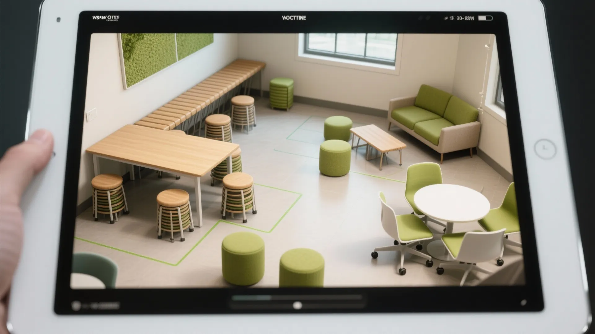 3. Flexible seating clusters