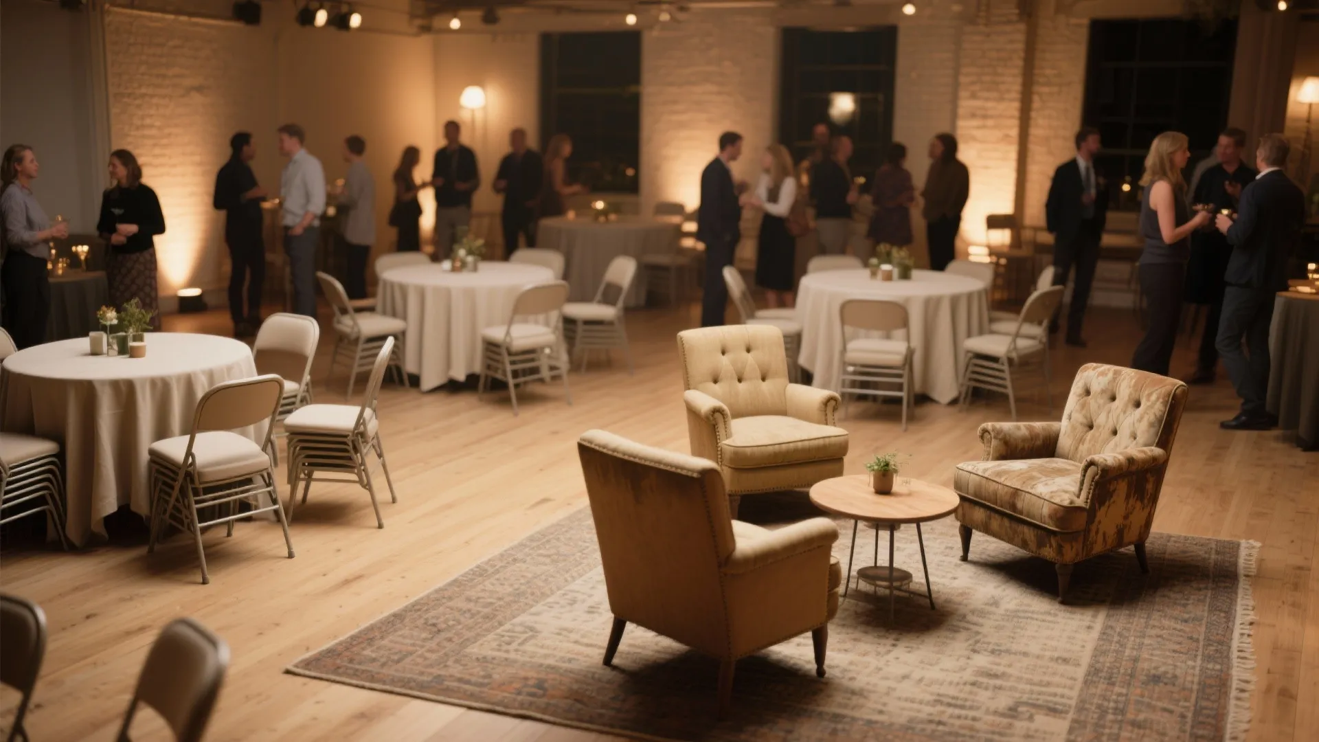 1. Flexible seating clusters