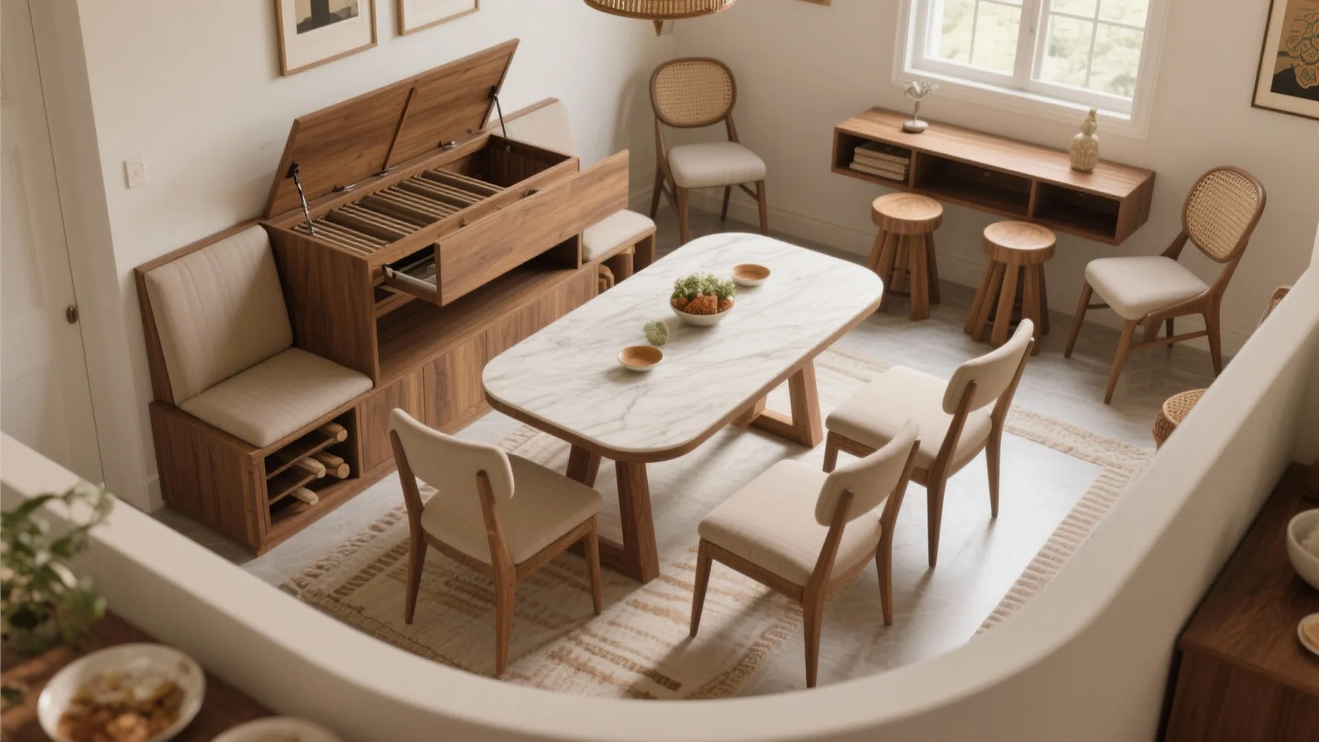 Flexible Seating: Benches, Nooks, and Foldables