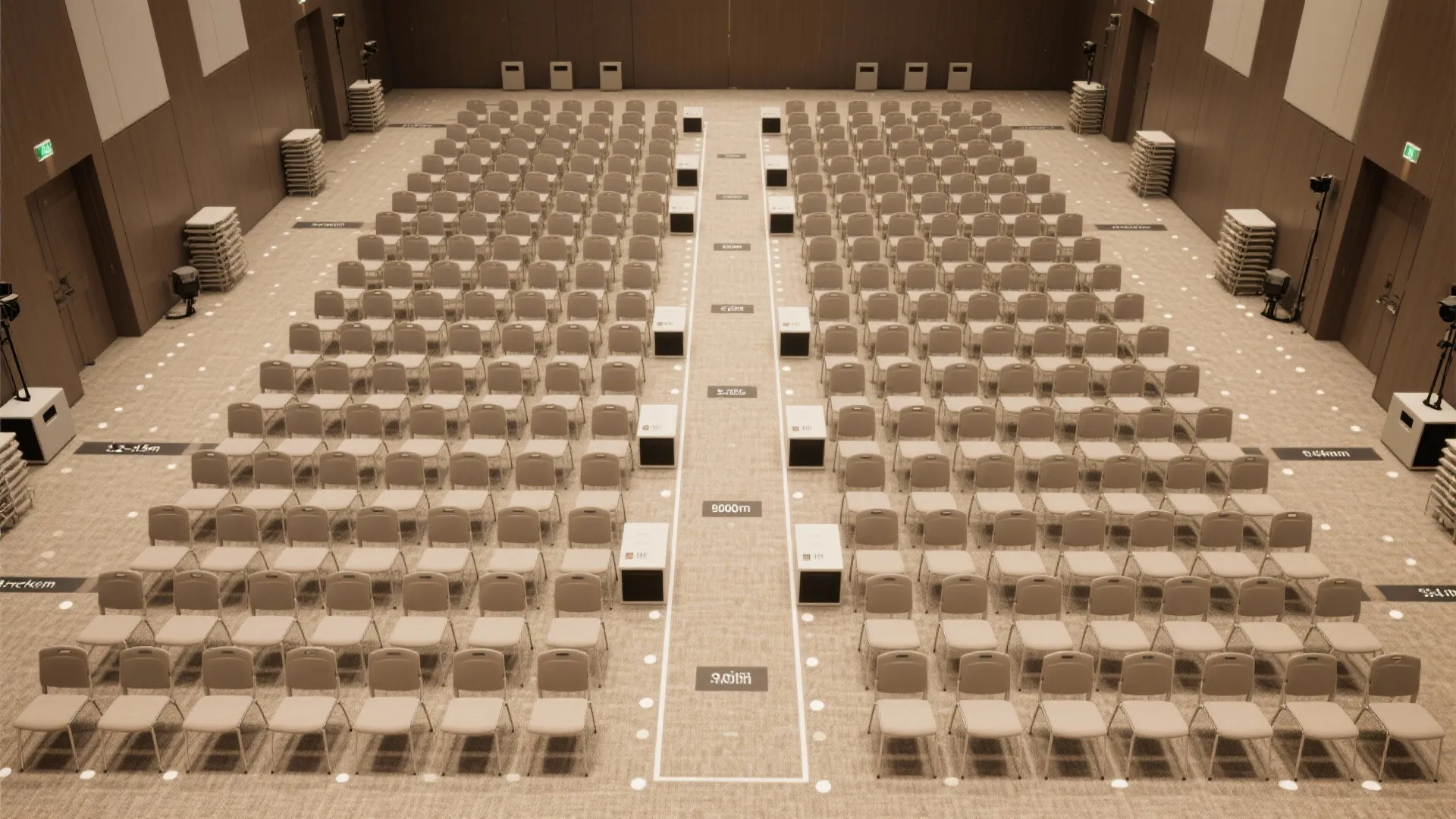 Flexible seating grids and micro-zones