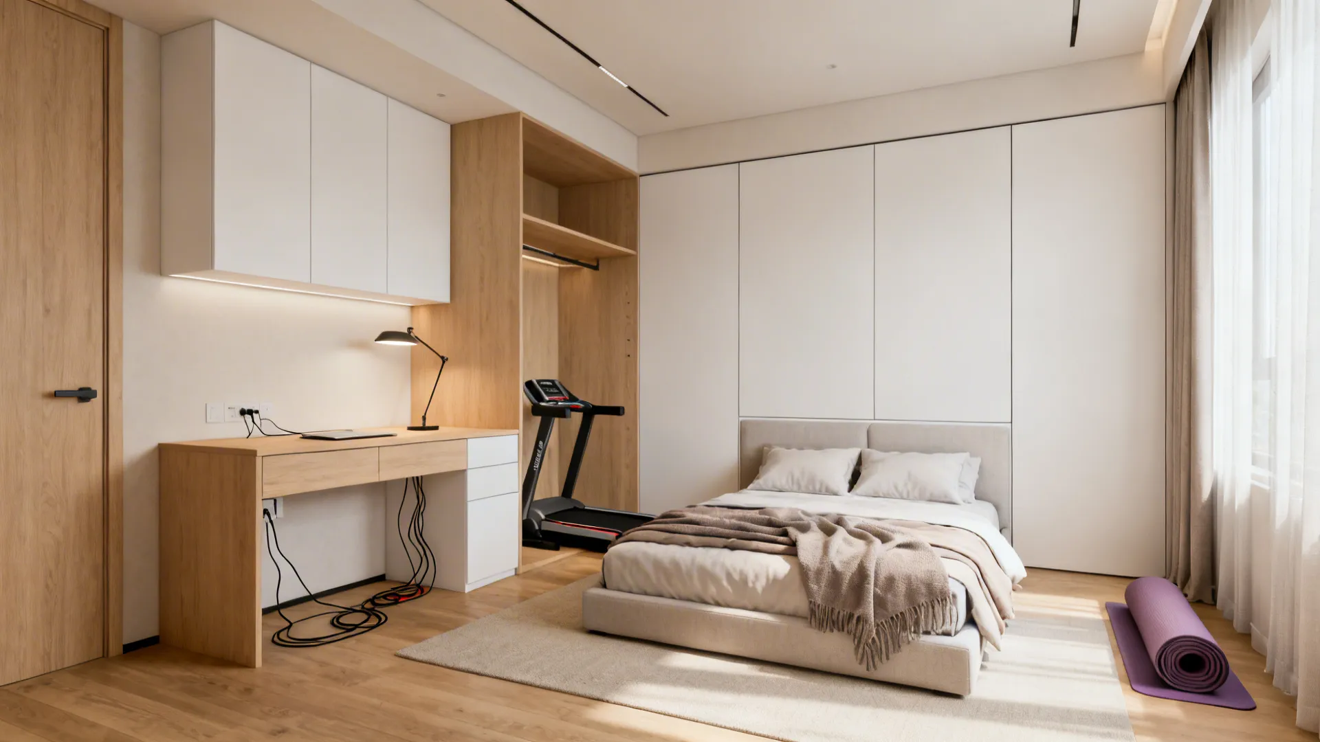 Flexible Second Bedroom: Office, Guest, and Gym in One