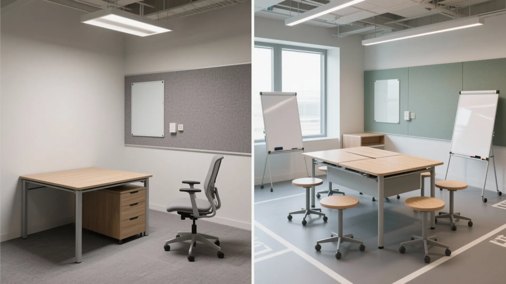 Flexible furniture that shifts from solo to group