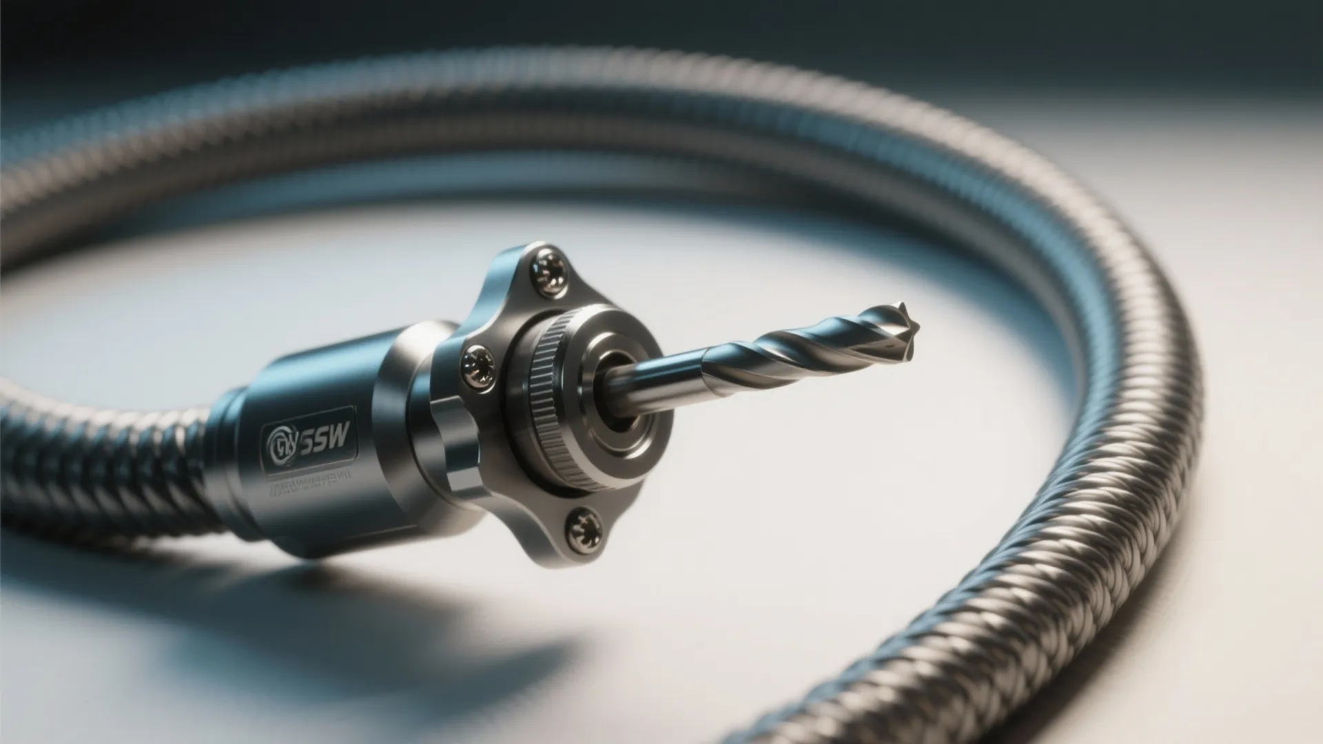 3. Interchangeable bit driver with a flexible shaft