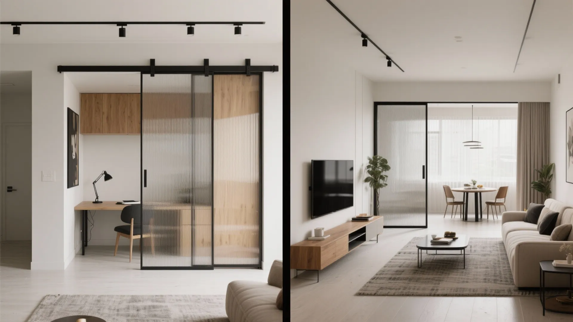 Flexible Zones: Sliding Partitions and Multipurpose Pieces