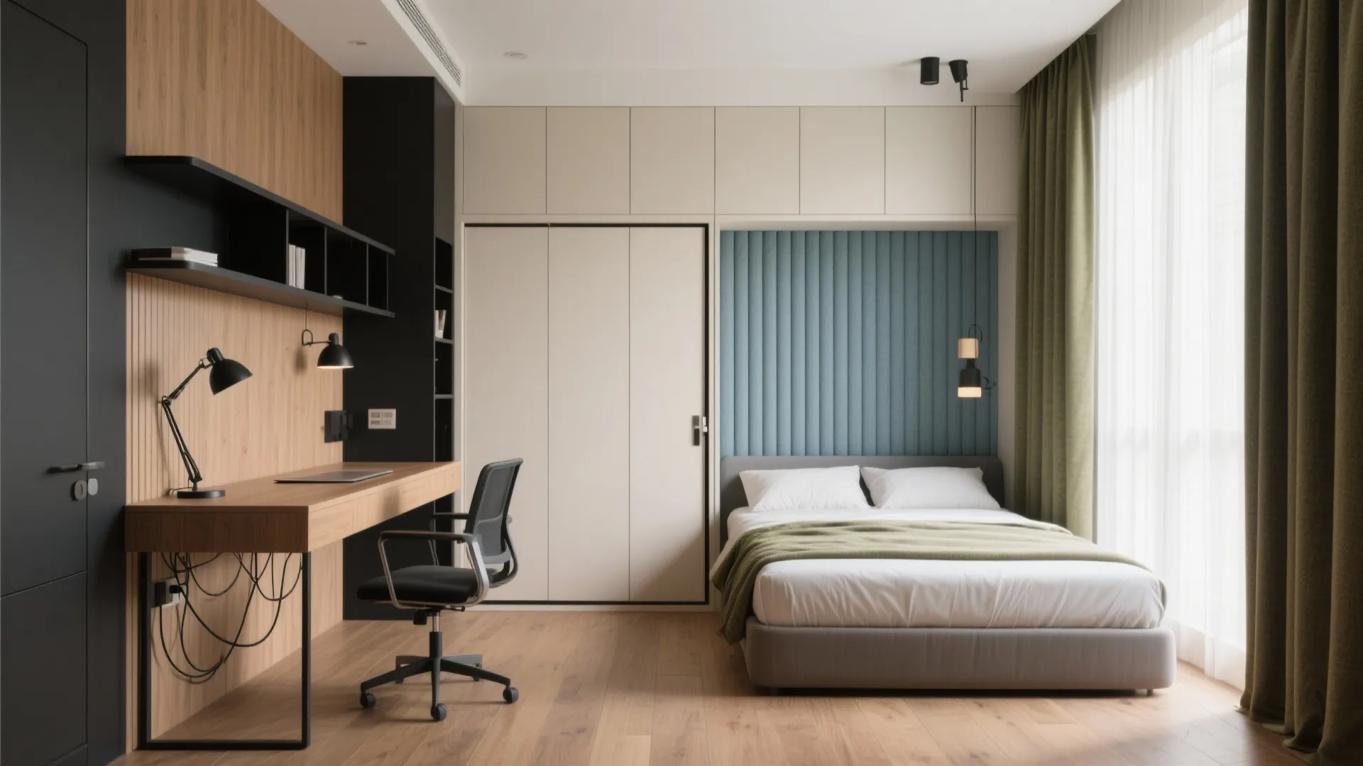 Make the third bedroom flex: study today, guest tomorrow