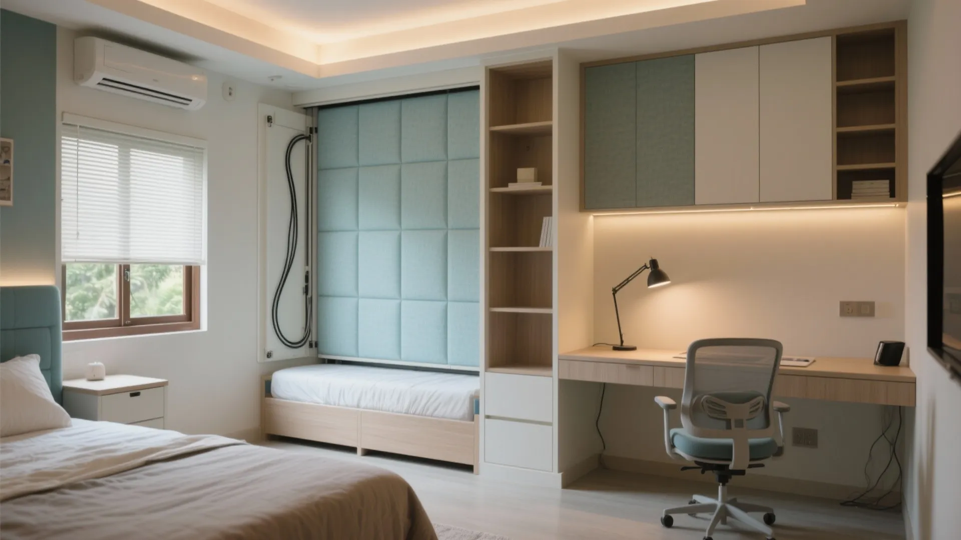 Flexible Third Bedroom: Guest + Office + Storage