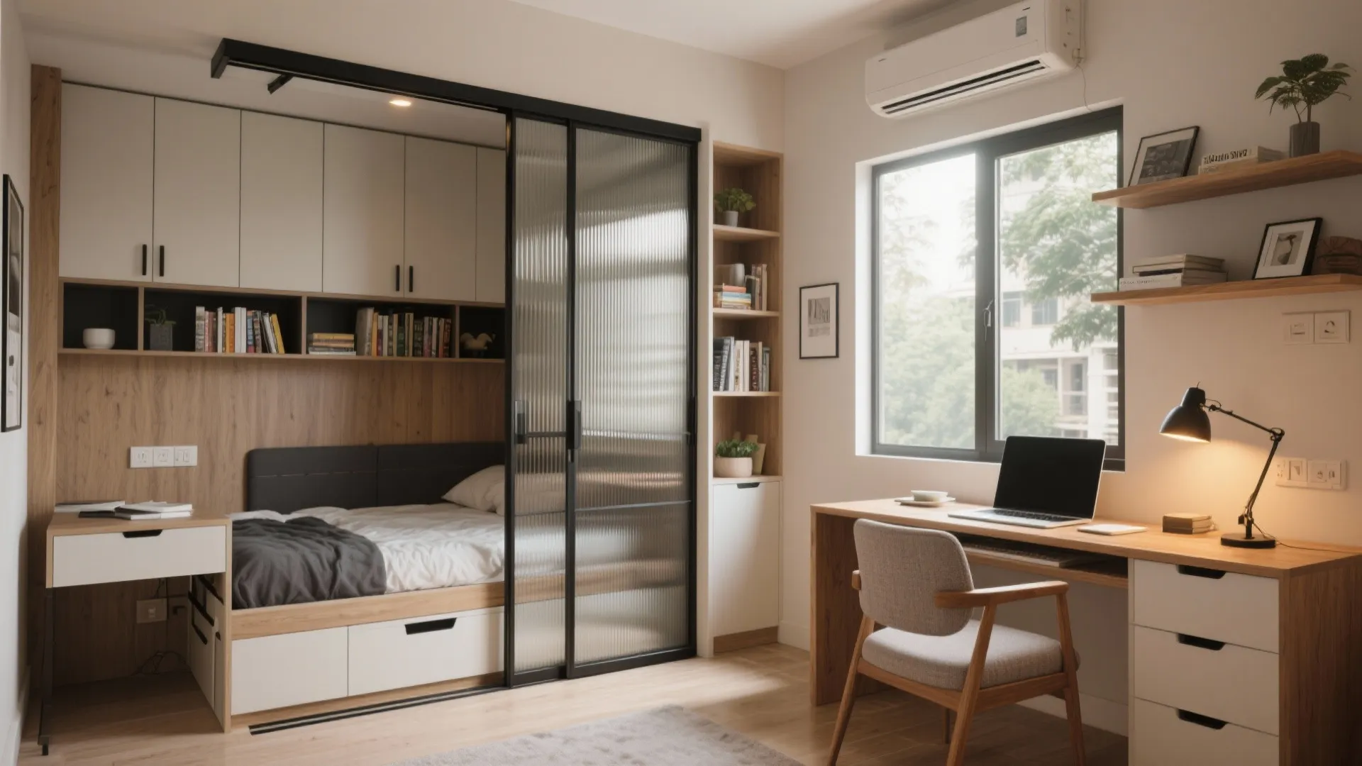 Flexible third bedroom for work, guests, and hobbies