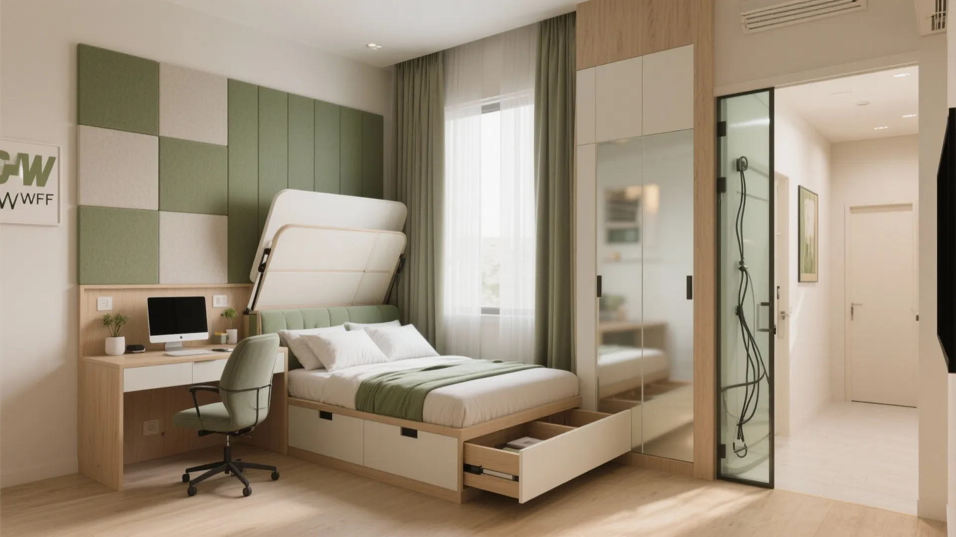 Flexible Third Bedroom: Study–Guest Hybrid