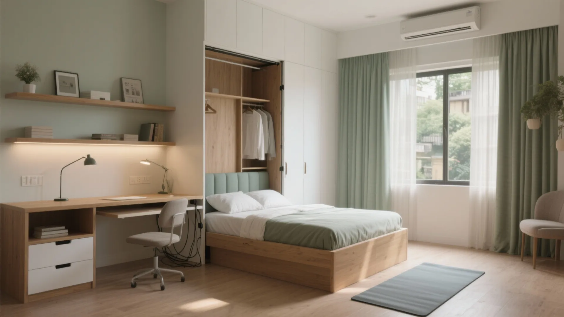 5) Flexible Third Bedroom: Study, Guest, or Wellness Nook