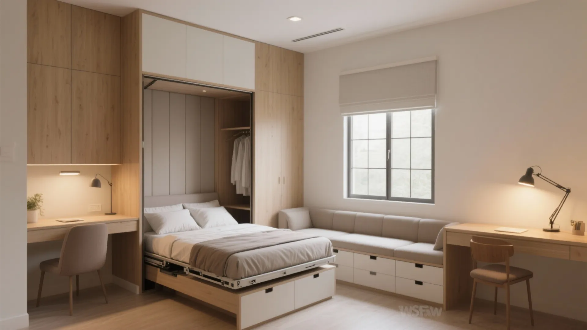 4) The Flexible Third Room: Study by Day, Guest Room by Night