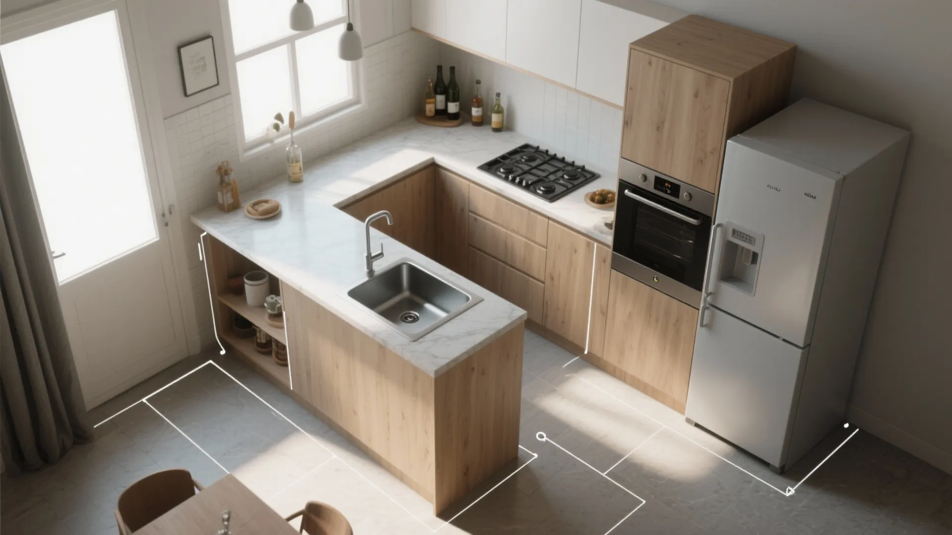 1. Rethink the Work Triangle — but make it flexible