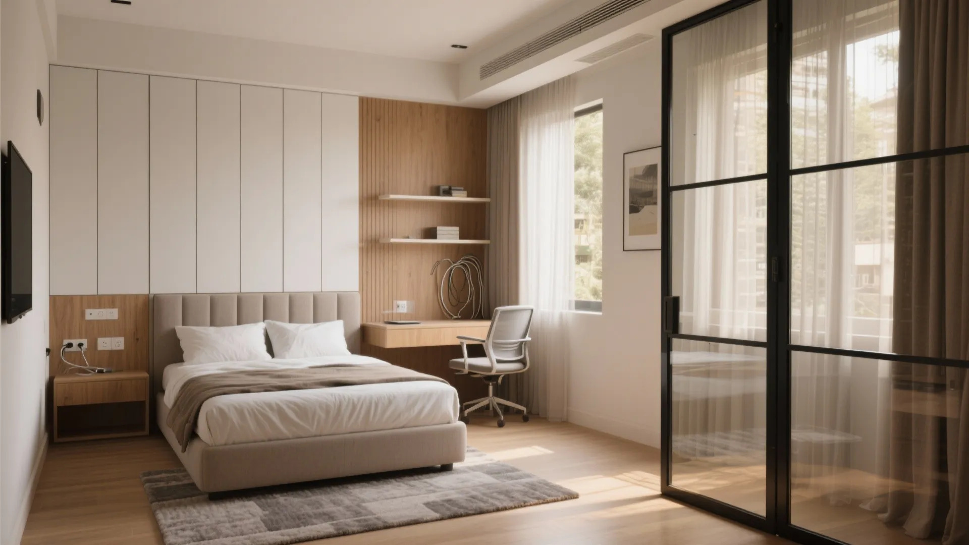 Flex Room: Guest Bed + Home Office