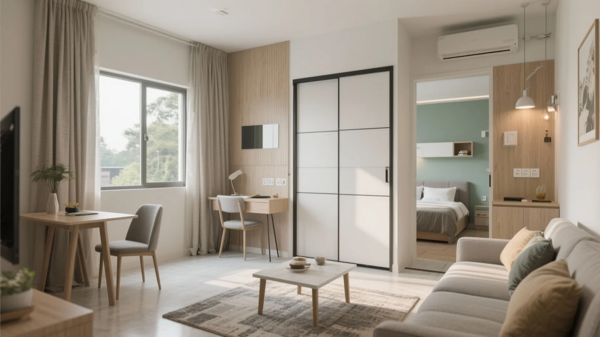 3) Flexible Zoning: Sliding Partitions, Foldaway Dining, and a Work Nook