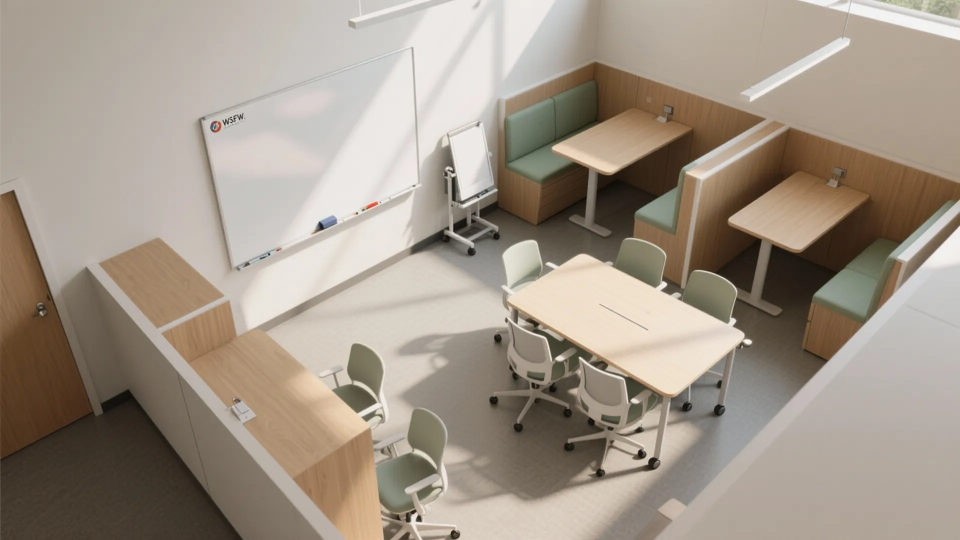 Flexible zones for focus and teamwork