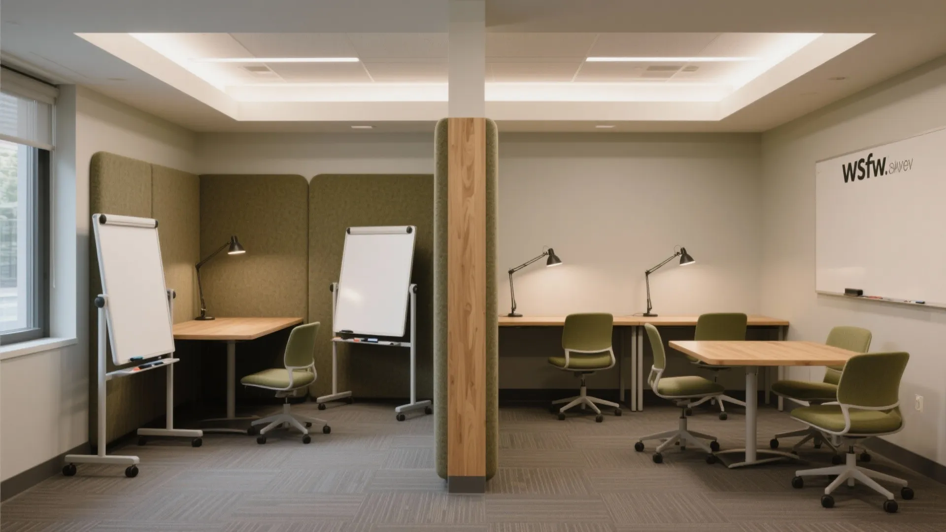 Flexible zones for focus and teamwork