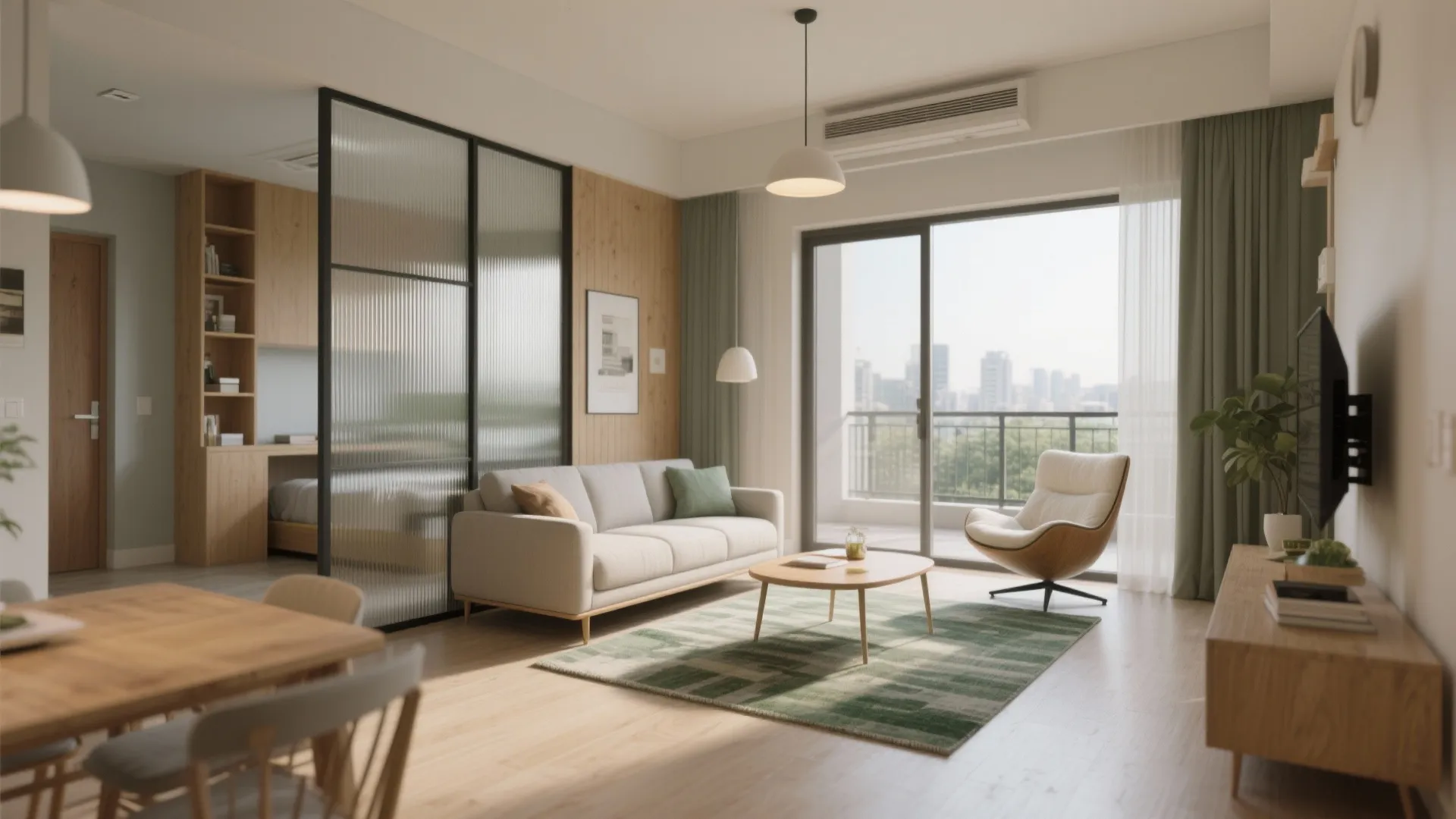 Flexible Zoning & Flow in a 2 BHK