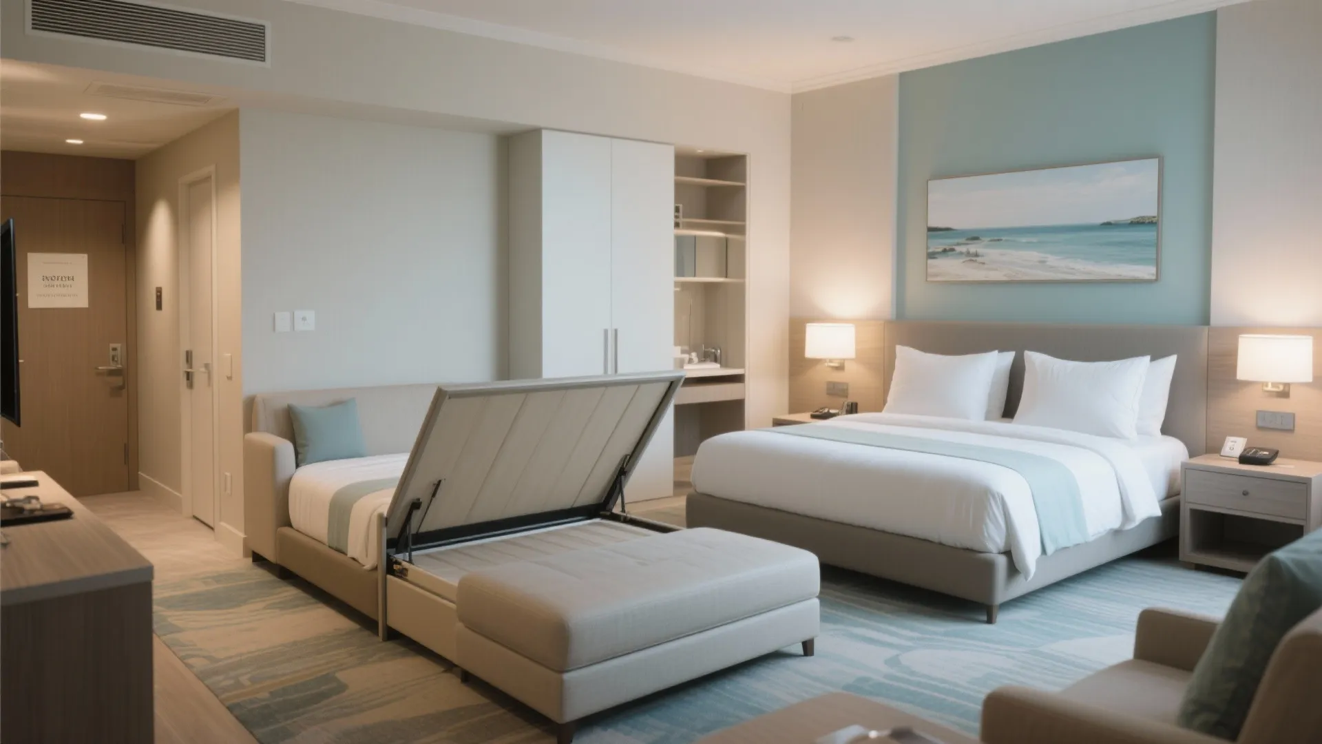 4. Flexible bedding and lofted sleep options for families