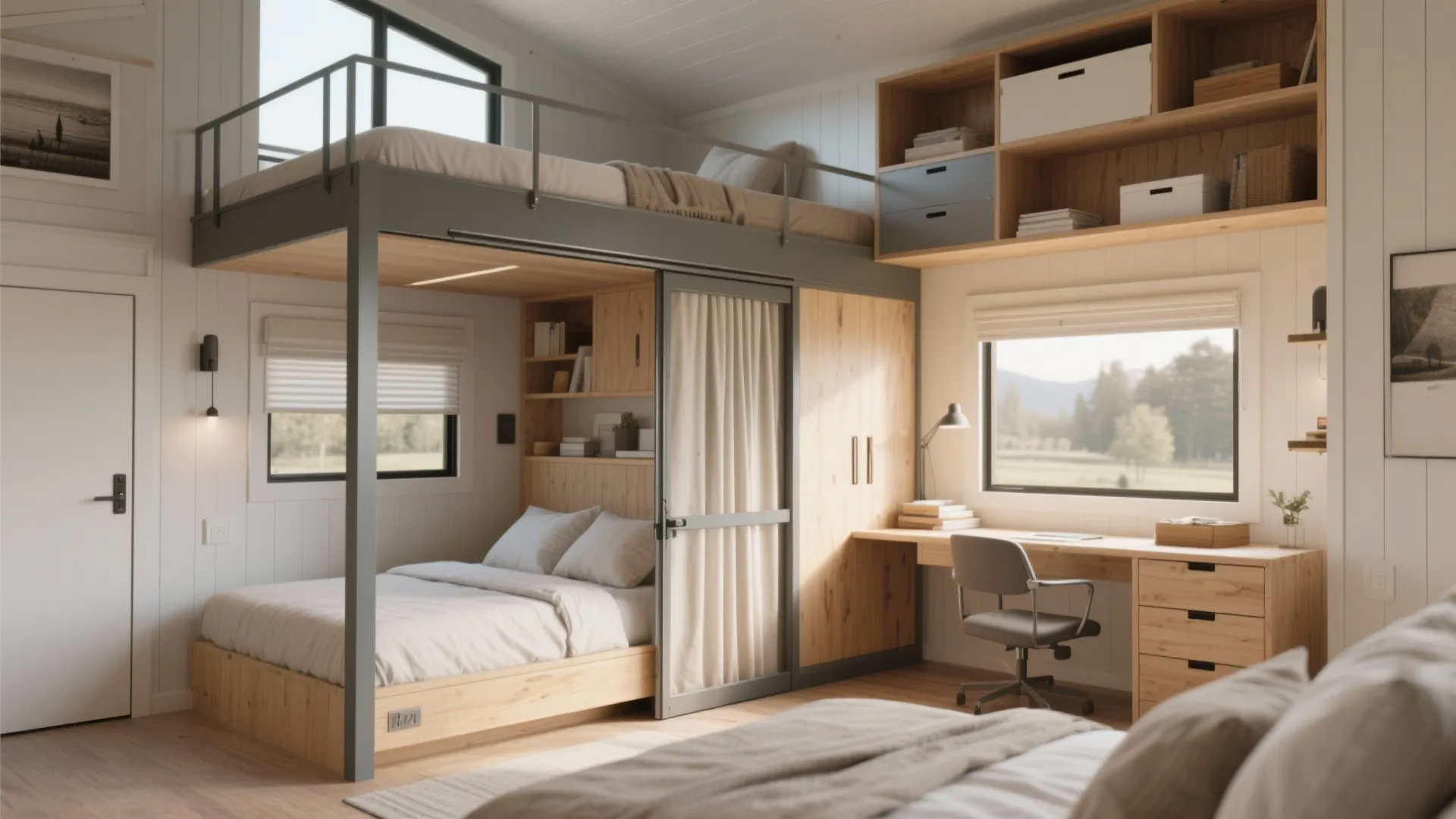 4. Flexible Bedrooms and Multi-use Guest Space
