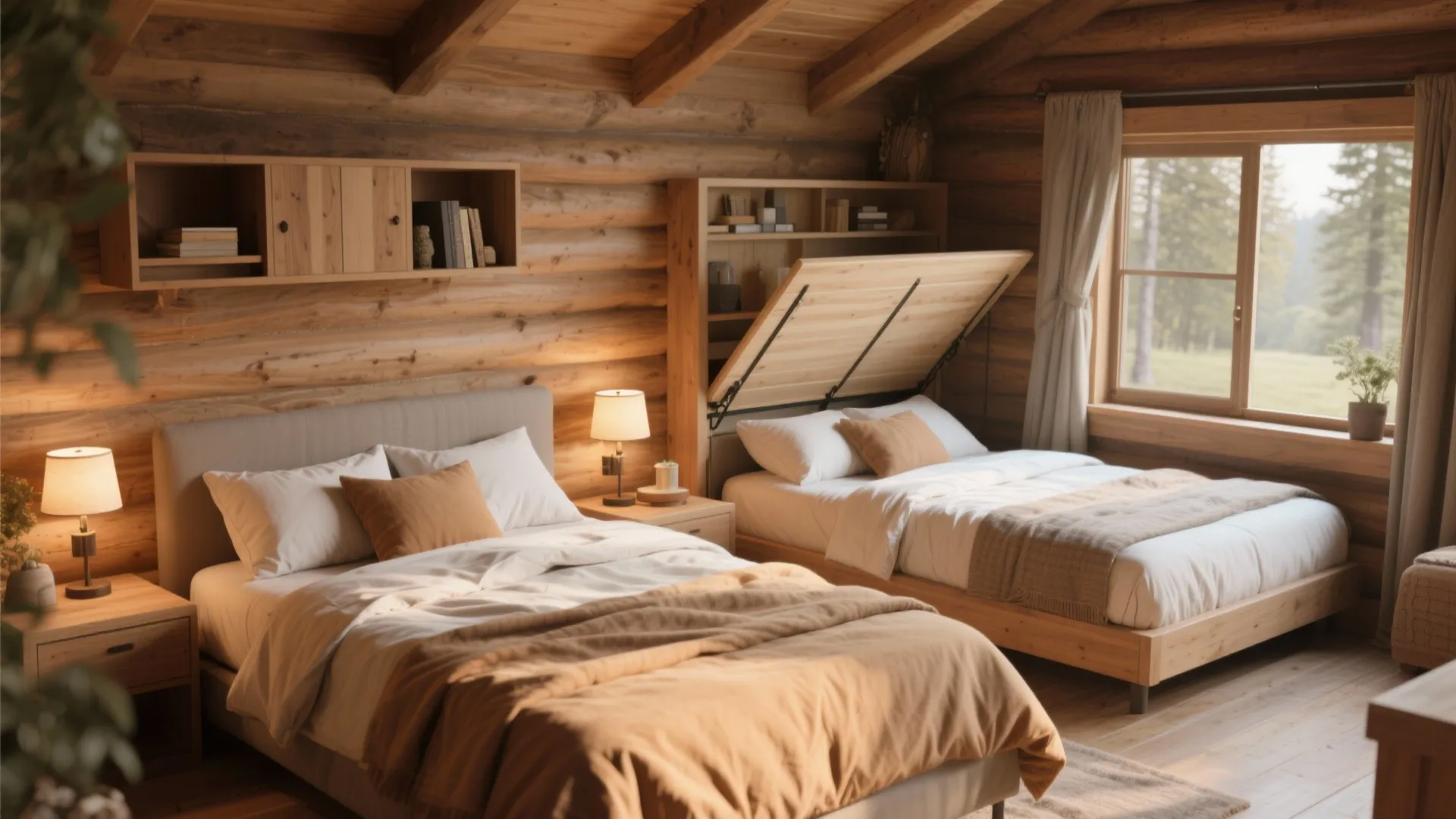 3. Flexible bedroom layouts for guests and families