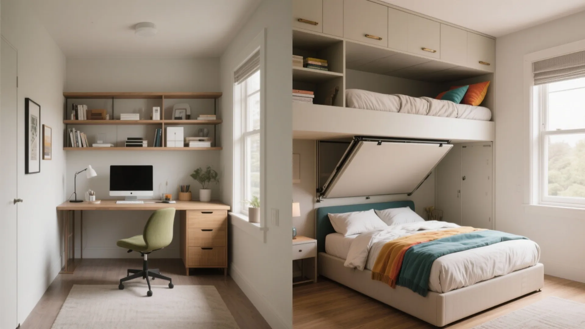 4. Flexible bedroom arrangements