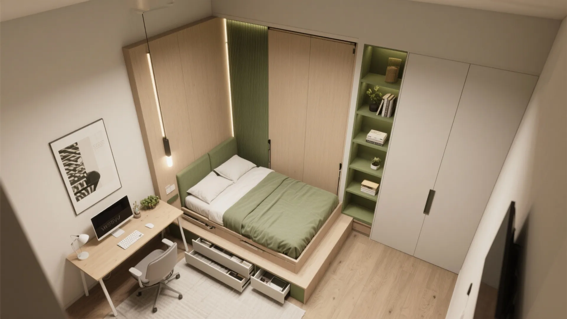 3. Flexible second bedroom / home office