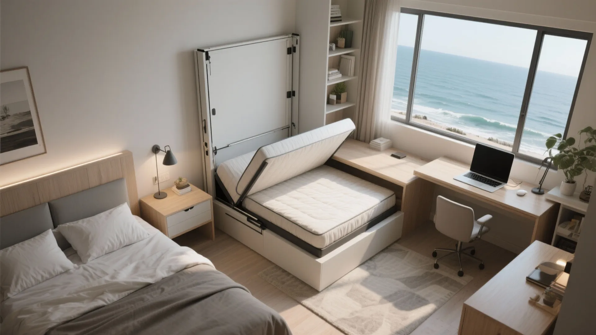 4. Flexible guest bedroom that converts to office