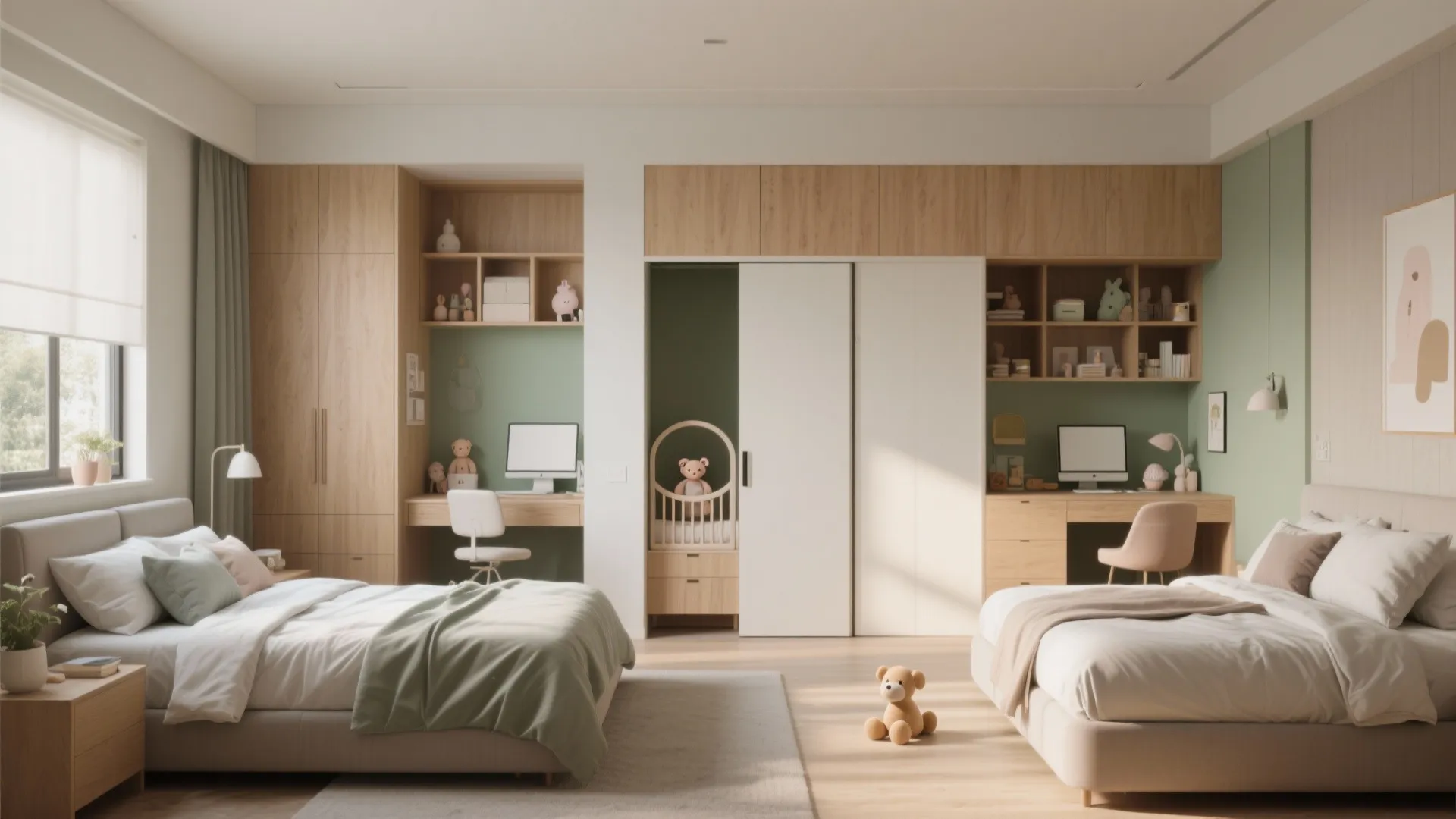 2. Flexible bedroom sizing